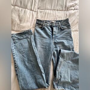 ZARA high rise full length jeans